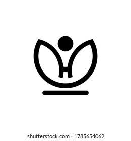 minimalist logo vector for health, beauty, education and others