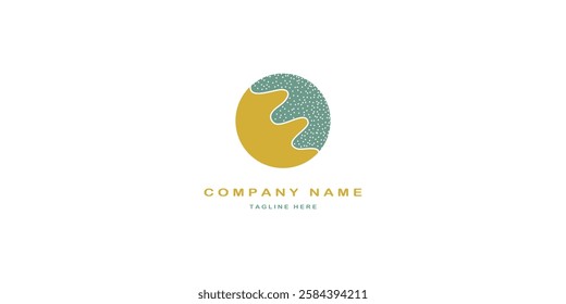 Minimalist logo, versatile brand identity, modern geometric shape, trendy business emblem, luxury gold color, hand-drawn badge. Vector illustration