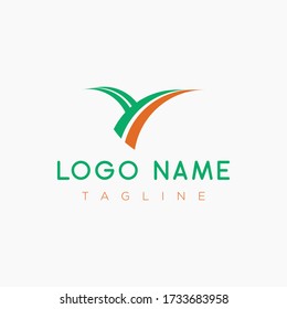 minimalist logo,bird logo design.flat and business logo design Y letter logo 