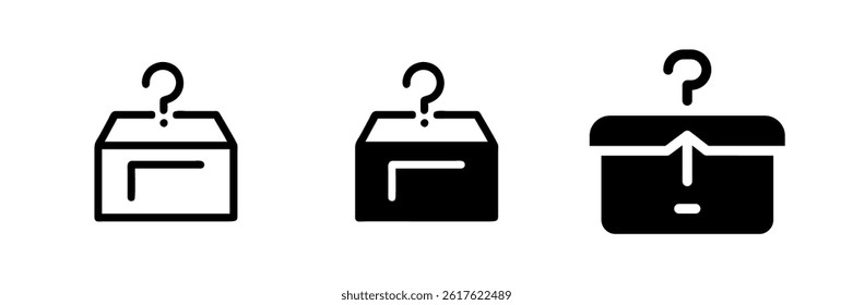 Minimalist Lost Item Vector Icon set