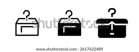 Minimalist Lost Item Vector Icon set