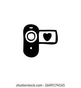 Design minimalista de ícones de amor expressando afeto, paixão e sentimentos românticos.