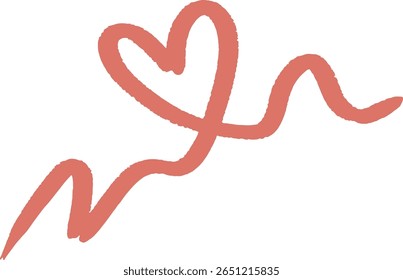 Minimalist Love Line with Waves