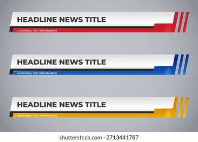 Tercer Anuncio inferior minimalista para medios y canales de noticias