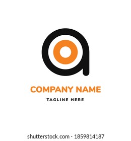 letra minúscula minimalista con logotipo. escritura simple