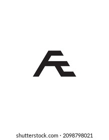 Minimalist and luxurious initial letter A E design logo