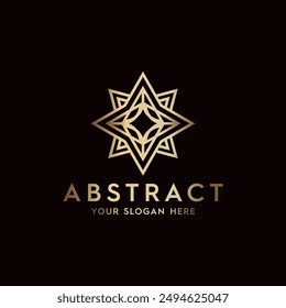 Minimalist Luxury Abstract Logo Vector Illustration