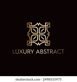 Minimalist Luxury Abstract Logo Vector Illustration