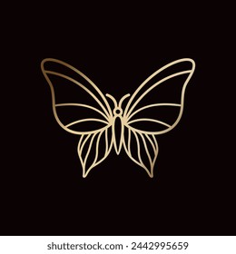Minimalist Luxury Butterfly Logo Design