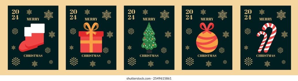 Minimalist And Luxury Christmas Greeting Card Collection 01