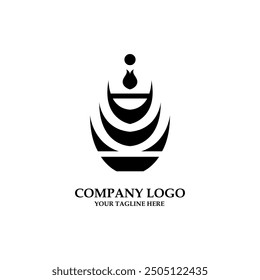 Plantilla de diseño de logotipo de empresa de lujo minimalista