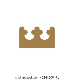 minimalistisches Design des luxuriösen Kronlogo, Vektorgrafik-Template.
