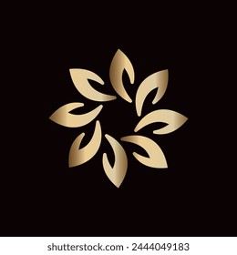 Minimalist Luxury Flower Beauty Logo Design