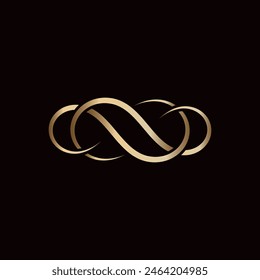 Minimalist Luxury Infinity Logo Illustration