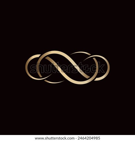 Minimalist Luxury Infinity Logo Illustration