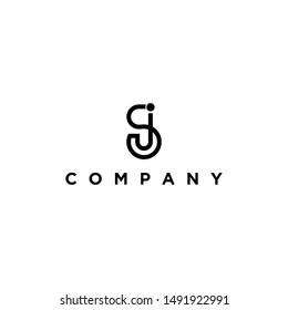 vector de logotipo de letra sj creativa. letra js con forma abstracta