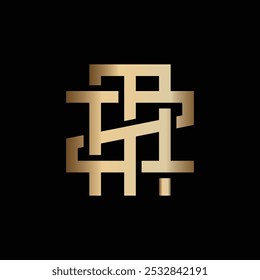 Minimalista de lujo de las iniciales MZ Logo Ilustración vectorial