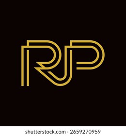 Minimalist Luxury Initials RP Logo Design