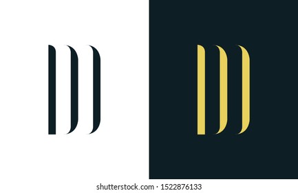 Letra minimalista de línea de arte de lujo logotipo DD. Este icono del logotipo incorpora dos letras D y D de forma creativa. Será adecuado para Restaurante, Royalty, Boutique, Hotel, Heraldic, Joyería.