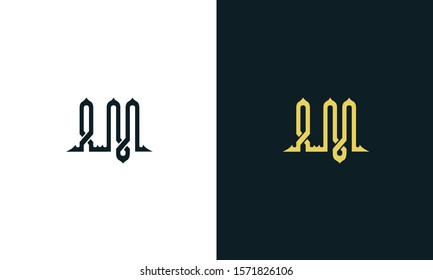 Minimalist Luxury Line Art Letter Logo Stock Vector (Royalty Free ...