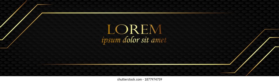 minimalist luxury web banner template with modern adn black gold color fit for your website,web store,promotion,marketing,business, and etc