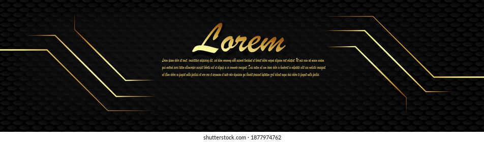 minimalist luxury web banner template with modern adn black gold color fit for your website,web store,promotion,marketing,business, and etc