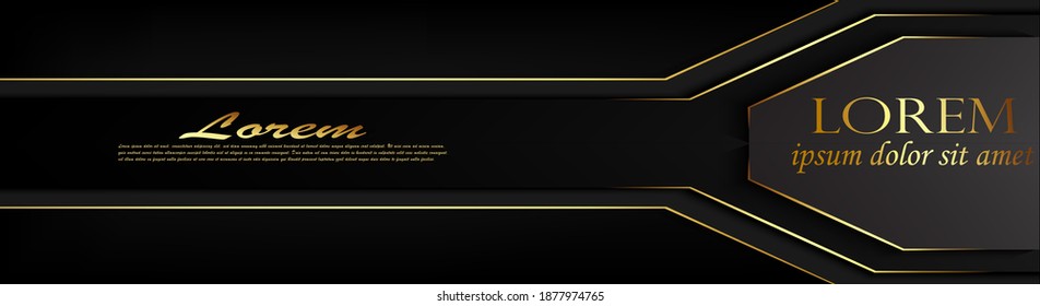 minimalist luxury web banner template with modern adn black gold color fit for your website,web store,promotion,marketing,business, and etc