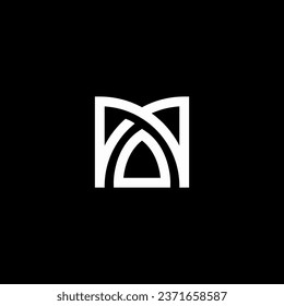 Minimalist M initial Logo design concept