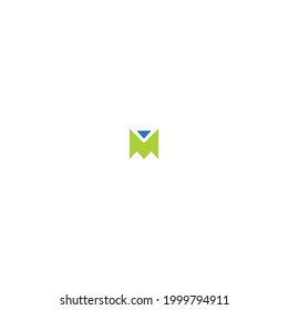 minimalist M letter logo design