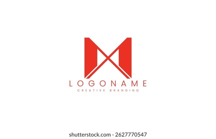 Minimalist M Logo for Branding and Identity.