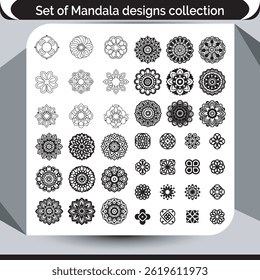 Minimalist Mandala Icon Designs Perfect Vector Silhouettes