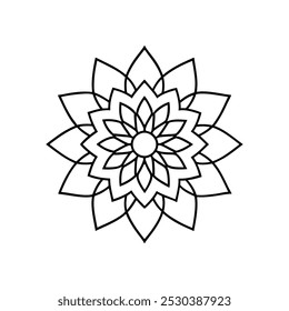 minimalist mandala vector art design  (2).