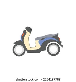 MINIMALIST MATIC MOTORCYCLE, VECTOR IMAGE