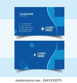 Minimalist Medical Business Card Design for Health Practitioners
