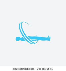 Minimalist Medical Radiology Logo Icon Vector