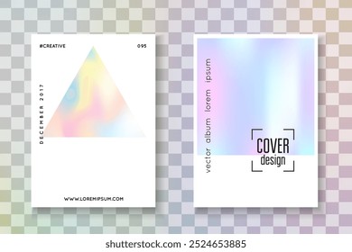 Minimalistisches Mesh. Minimaler Hintergrund. Digitales Banner. Chrome-Konzept Bunte Prismenbroschüre. Abstrakte Präsentation. Rosa Holografie-Etikett. Blaues minimalistisches Netz