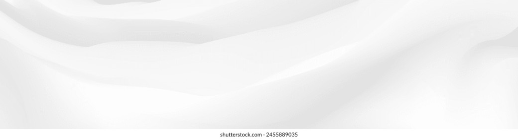 A minimalist mesh wave blur banner design with a clean white and delicate grey color palette. Perfect for adding a modern touch to your promotional materials, social media posts, and presentation 