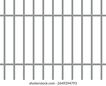 Minimalist Metal prison bars vector illustration