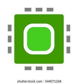Minimalist Micro Chip Icon