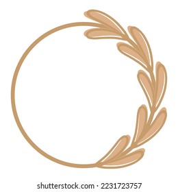 Minimalist mid-century boho art. Decorative Boho element. Abstract vector illustration