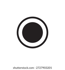design minimalista de ícone de impressão móvel com um dedo pressionando um ponto