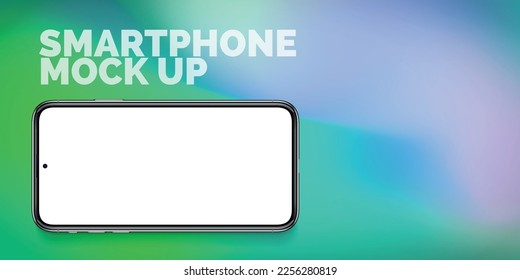 Minimalist mockup smart phone for vector presentation, application display, infographics