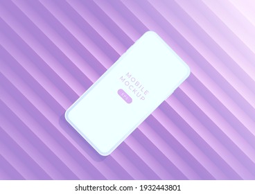 Minimalistische Mock-up Smartphones für Präsentation, Anwendungsanzeige.