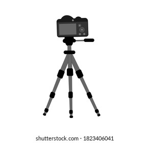 Icono de cámara trípode modelo minimalista. ilustración vectorial