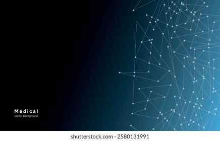 Minimalist  Modern Abstract blue medical vector background wallpaper medicine science