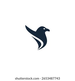 Minimalista Moderno Abstractas Águila Logo Vector