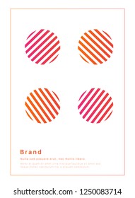 Minimalist modern abstract gradient color  shape flayer template .  Editable  vector file  Eps 10.