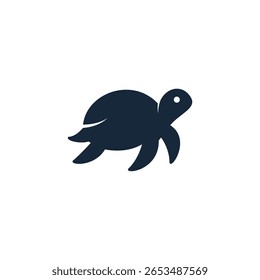 Logotipo minimalista moderno abstrato tartaruga