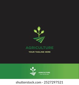 Minimalist and modern agriculture logo design