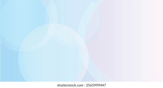 Minimalist modern background, blue and pink pastel gradations, circle effect style, eps 10